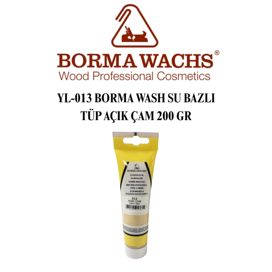 YL-013 BORMA WASH SU BAZLI TÜP AÇIK ÇAM 200 GR YL-013 BORMA WASH SU BAZLI TÜP AÇIK ÇAM 200 GR