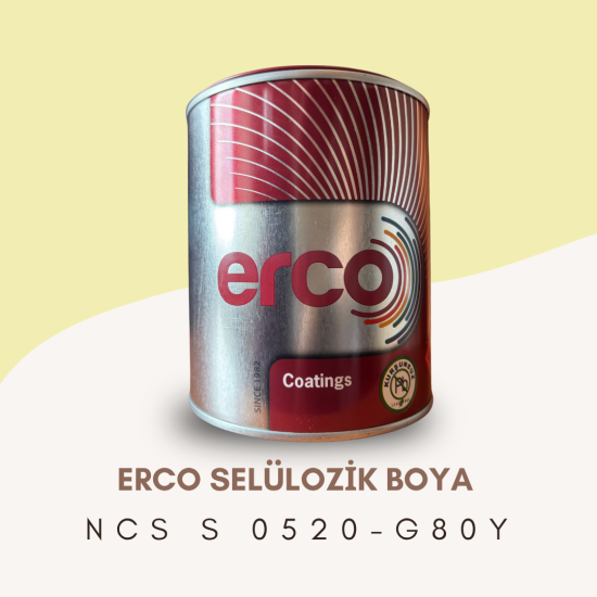ERCO Selülozik Boya NCS S 0520-G80Y ERCO Selülozik Boya NCS S 0520-G80Y
