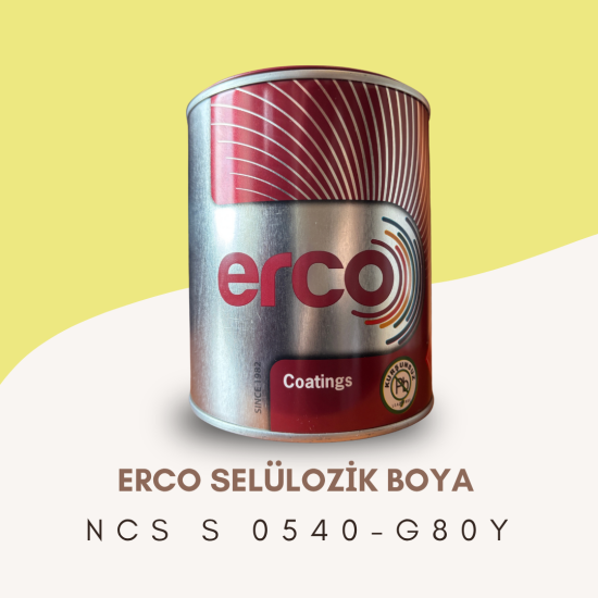 ERCO Selülozik Boya NCS S 0540-G80Y ERCO Selülozik Boya NCS S 0540-G80Y
