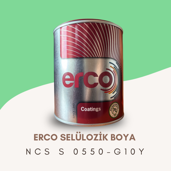 ERCO Selülozik Boya NCS S 0550-G10Y ERCO Selülozik Boya NCS S 0550-G10Y