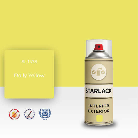STARLACK SL 1478 DOLLY YELLOW SPREY BOYA 400 ML STARLACK SL 1478 DOLLY YELLOW SPREY BOYA 400 ML
