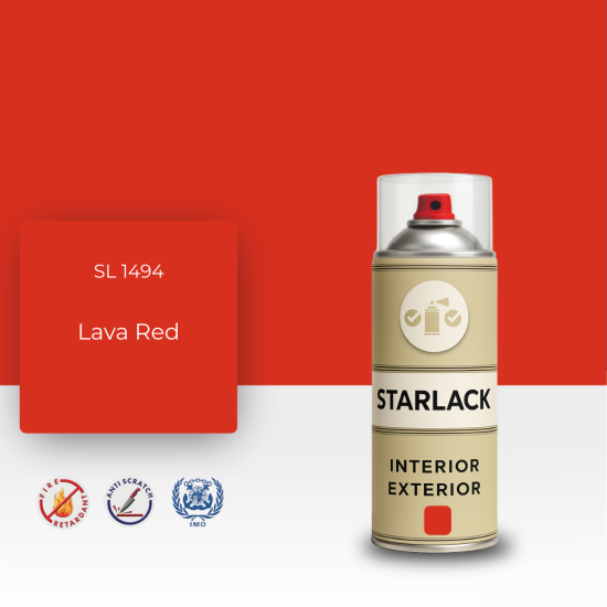 STARLACK SL 1494 LAVA RED SPREY BOYA 400 ML STARLACK SL 1494 LAVA RED SPREY BOYA 400 ML