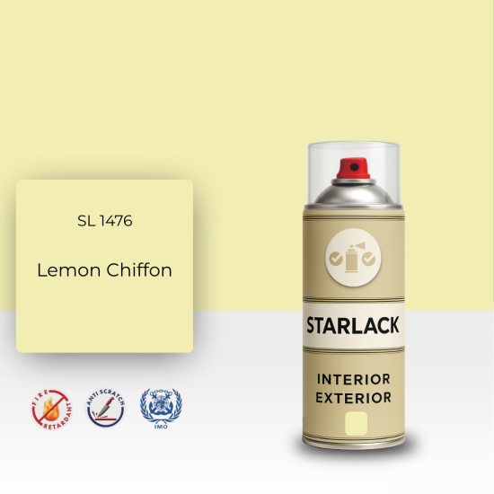 STARLACK SL 1476 LEMON CHİFFON SPREY BOYA 400 ML STARLACK SL 1476 LEMON CHİFFON SPREY BOYA 400 ML