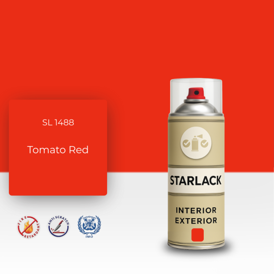 STARLACK SL 1488 TOMATO RED SPREY BOYA 400 ML STARLACK SL 1488 TOMATO RED SPREY BOYA 400 ML