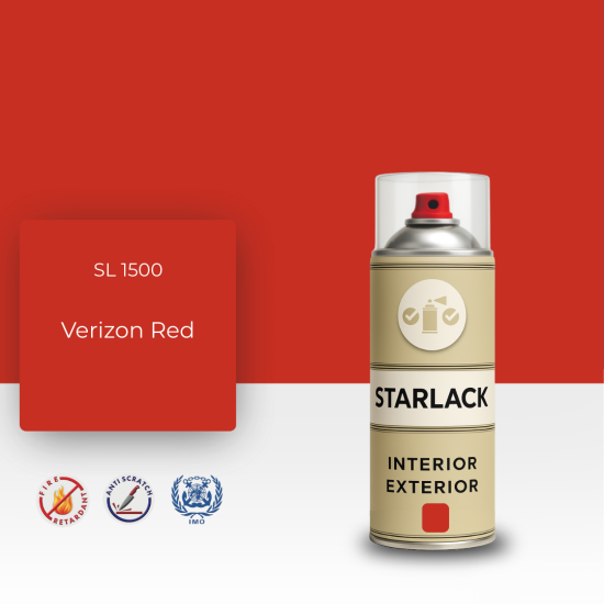 STARLACK SL 1500 VERİZON RED SPREY BOYA 400 ML STARLACK SL 1500 VERİZON RED SPREY BOYA 400 ML