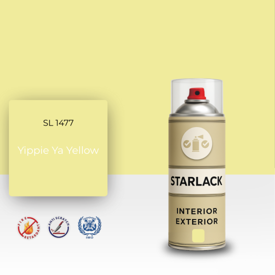 STARLACK SL 1477 YİPPİE YA YELLOW SPREY BOYA 400 ML STARLACK SL 1477 YİPPİE YA YELLOW SPREY BOYA 400 ML