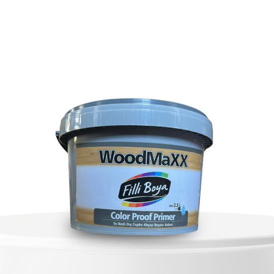 WoodMaXX® Colour Proof Primer Su Bazlı Dış Cephe Ahşap Boyası Astarı 2,5 lt WoodMaXX® Colour Proof Primer Su Bazlı Dış Cephe Ahşap Boyası Astarı 2,5 lt