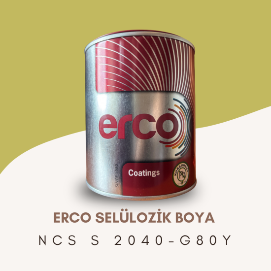 ERCO Selülozik Boya NCS S 2040-G80Y