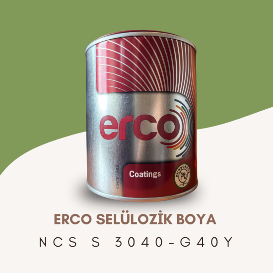 ERCO Selülozik Boya NCS S 3040-G40Y
