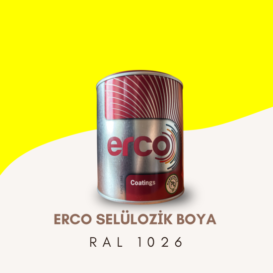 ERCO Selülozik Boya RAL 1026 ERCO Selülozik Boya RAL 1026