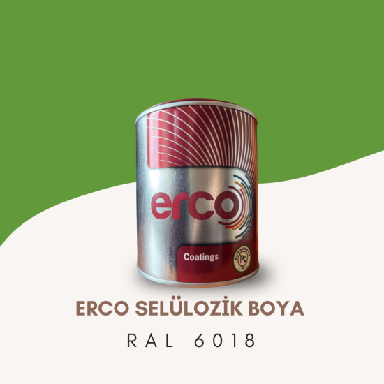 ERCO Selülozik Boya RAL 6018 ERCO Selülozik Boya RAL 6018