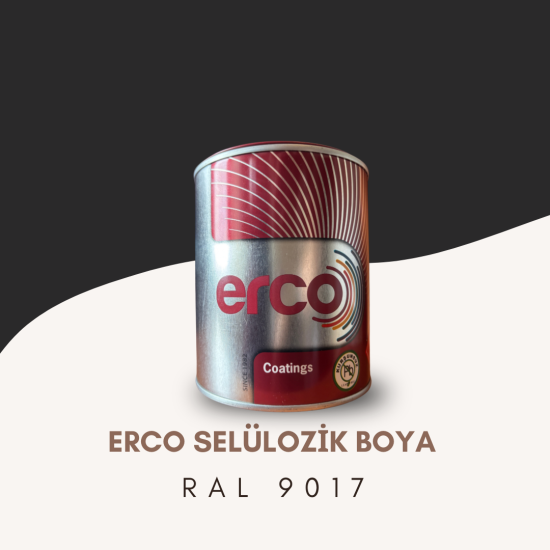 ERCO Selülozik Boya RAL 9017 ERCO Selülozik Boya RAL 9017