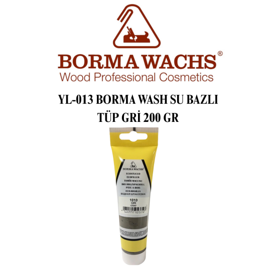 YL-013 BORMA WASH SU BAZLI TÜP GRİ 200 GR YL-013 BORMA WASH SU BAZLI TÜP GRİ 200 GR