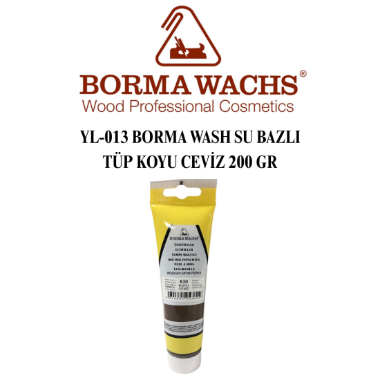 YL-013 BORMA WASH SU BAZLI TÜP KOYU CEVİZ 200 GR YL-013 BORMA WASH SU BAZLI TÜP KOYU CEVİZ 200 GR
