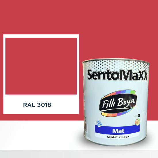FİLLİ BOYA SENTOMAXX BOYA RAL 3018 FİLLİ BOYA SENTOMAXX BOYA RAL 3018