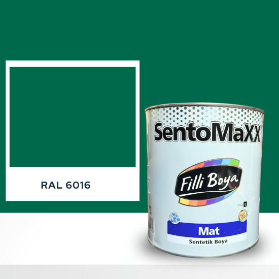 FİLLİ BOYA SENTOMAXX BOYA RAL 6016 FİLLİ BOYA SENTOMAXX BOYA RAL 6016