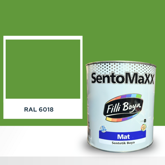 FİLLİ BOYA SENTOMAXX BOYA RAL 6018 FİLLİ BOYA SENTOMAXX BOYA RAL 6018