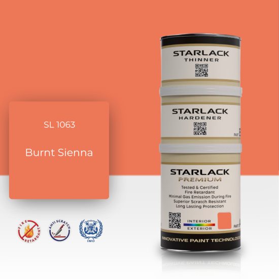 STARLACK SL 1063 BURNT SİENNA İPEK MAT BOYA 1,5 LT STARLACK SL 1063 BURNT SİENNA İPEK MAT BOYA 1,5 LT