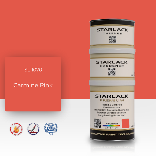 STARLACK SL 1070 CARMİNE PİNK İPEK MAT BOYA 1,5 LT STARLACK SL 1070 CARMİNE PİNK İPEK MAT BOYA 1,5 LT