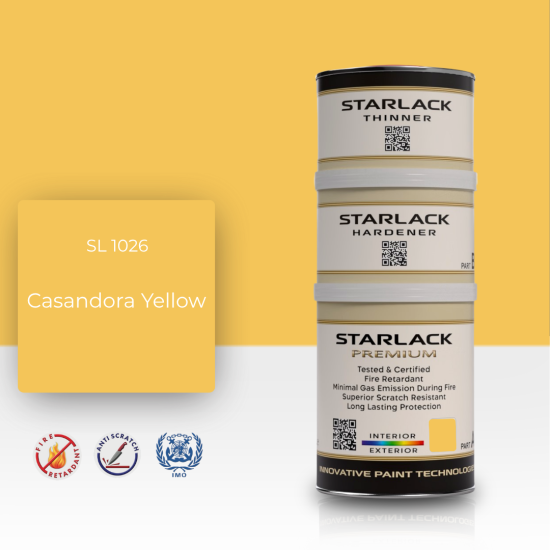 STARLACK SL 1026 CASANDORA YELLOW İPEK MAT BOYA 1,5 LT STARLACK SL 1026 CASANDORA YELLOW İPEK MAT BOYA 1,5 LT