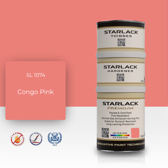 STARLACK SL 1074 CONGO PİNK İPEK MAT BOYA 1,5 LT STARLACK SL 1074 CONGO PİNK İPEK MAT BOYA 1,5 LT