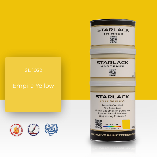 STARLACK SL 1022 EMPİRE YELLOW İPEK MAT BOYA 1,5 LT STARLACK SL 1022 EMPİRE YELLOW İPEK MAT BOYA 1,5 LT
