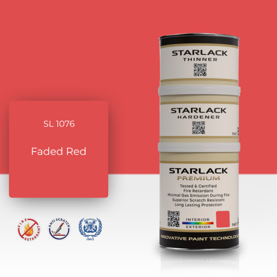 STARLACK SL 1076 FADED RED İPEK MAT BOYA 1,5 LT STARLACK SL 1076 FADED RED İPEK MAT BOYA 1,5 LT