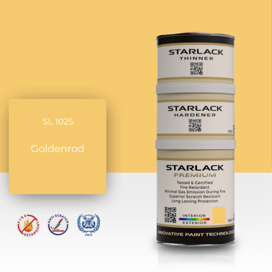STARLACK SL 1025 GOLDENROD İPEK MAT BOYA 1,5 LT STARLACK SL 1025 GOLDENROD İPEK MAT BOYA 1,5 LT