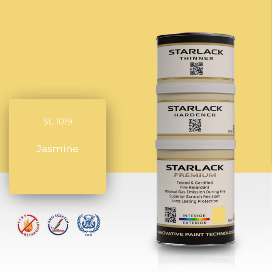 STARLACK SL 1019 JASMİNE İPEK MAT BOYA 1,5 LT STARLACK SL 1019 JASMİNE İPEK MAT BOYA 1,5 LT
