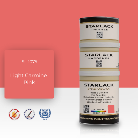 STARLACK SL 1075 LİGHT CARMİNE PİNK İPEK MAT BOYA 1,5 LT STARLACK SL 1075 LİGHT CARMİNE PİNK İPEK MAT BOYA 1,5 LT