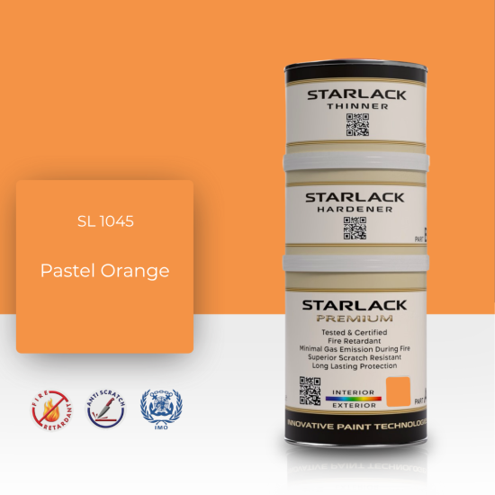 STARLACK SL 1045 PASTEL ORANGE İPEK MAT BOYA 1,5 LT STARLACK SL 1045 PASTEL ORANGE İPEK MAT BOYA 1,5 LT
