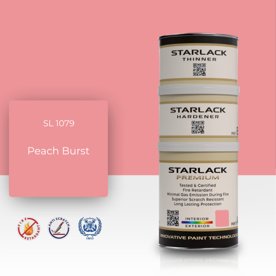 STARLACK SL 1079 PEACH BURST İPEK MAT BOYA 1,5 LT STARLACK SL 1079 PEACH BURST İPEK MAT BOYA 1,5 LT
