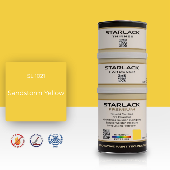 STARLACK SL 1021 SANDSTORM YELLOW İPEK MAT BOYA 1,5 LT STARLACK SL 1021 SANDSTORM YELLOW İPEK MAT BOYA 1,5 LT