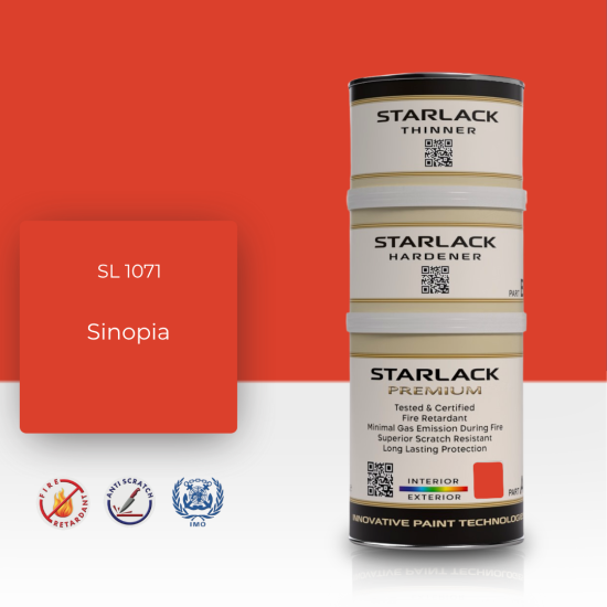 STARLACK SL 1071 SİNOPİA İPEK MAT BOYA 1,5 LT STARLACK SL 1071 SİNOPİA İPEK MAT BOYA 1,5 LT