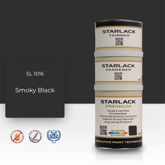 STARLACK SL 1016 SMOKY BLACK İPEK MAT BOYA 1,5 LT STARLACK SL 1016 SMOKY BLACK İPEK MAT BOYA 1,5 LT