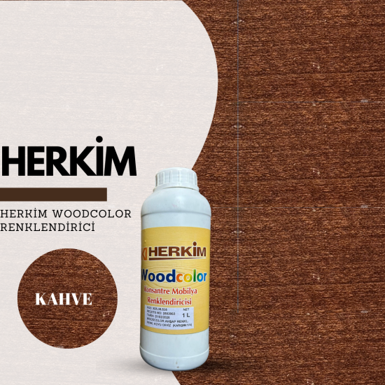 HERKİM WOODCOLOR KAHVE RENKLENDİRİCİ 1LT HERKİM WOODCOLOR KAHVE RENKLENDİRİCİ 1LT