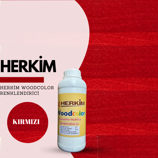 HERKİM WOODCOLOR KIRMIZI RENKLENDİRİCİ 1 LT HERKİM WOODCOLOR KIRMIZI RENKLENDİRİCİ 1 LT