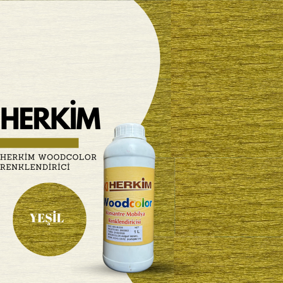 HERKİM WOODCOLOR YEŞİL RENKLENDİRİCİ 1LT HERKİM WOODCOLOR YEŞİL RENKLENDİRİCİ 1LT