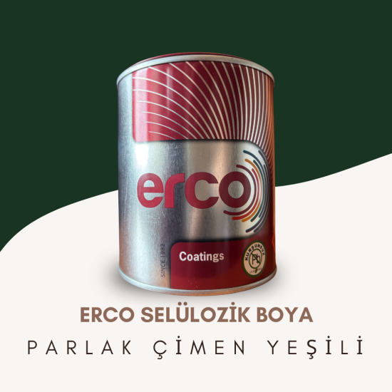 ERCO SELÜLOZİK BOYA PARLAK ÇİMEN YEŞİLİ     0,750 KG/ 2,5 KG 