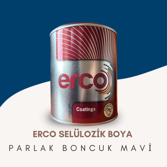 ERCO SELÜLOZİK BOYA PARLAK BONCUK MAVİ 0,750 KG/ 2,5 KG ERCO SELÜLOZİK BOYA PARLAK BONCUK MAVİ 0,750 KG/ 2,5 KG