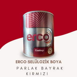 ERCO SELÜLOZİK BOYA PARLAK BAYRAK KIRMIZI    0,750 KG/ 2,5 KG 
