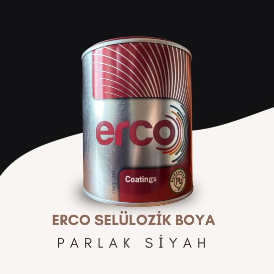 ERCO SELÜLOZİK BOYA PARLAK SİYAH 0,750 KG/ 2,5 KG ERCO SELÜLOZİK BOYA PARLAK SİYAH 0,750 KG/ 2,5 KG