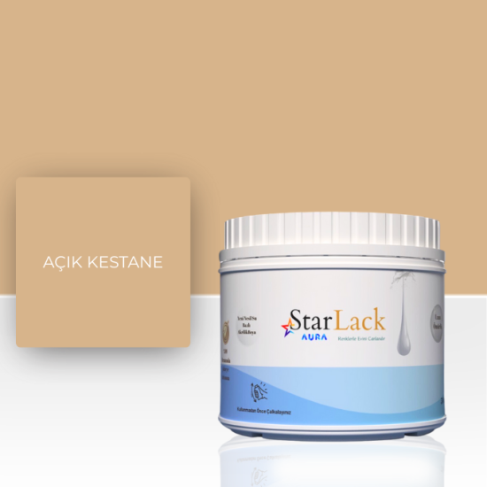 STARLACK AURA BOYA AÇIK KESTANE 250ML-500ML-1000ML STARLACK AURA BOYA AÇIK KESTANE 250ML-500ML-1000ML