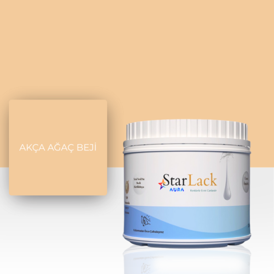 STARLACK AURA BOYA AKÇA AĞAÇ BEJİ 250ML-500ML-1000ML STARLACK AURA BOYA AKÇA AĞAÇ BEJİ 250ML-500ML-1000ML