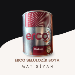 ERCO SELÜLOZİK BOYA MAT SİYAH  0,750 KG/ 2,5 KG 
