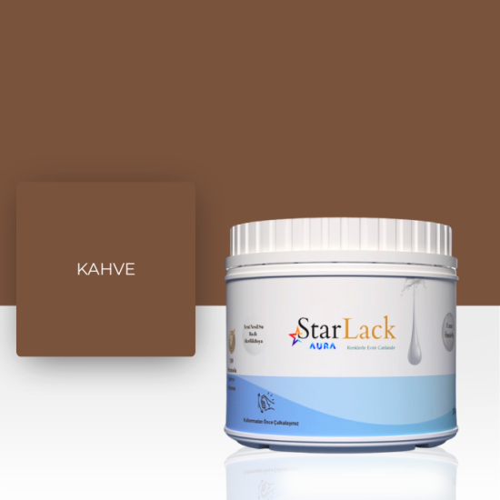 STARLACK AURA BOYA KAHVE 250ML-500ML-1000ML STARLACK AURA BOYA KAHVE 250ML-500ML-1000ML
