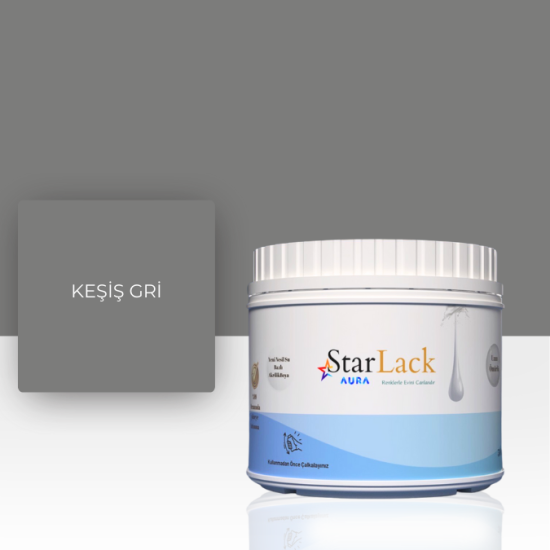 STARLACK AURA BOYA KEŞİŞ GRİ 250ML-500ML-1000ML STARLACK AURA BOYA KEŞİŞ GRİ 250ML-500ML-1000ML