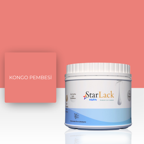 STARLACK AURA BOYA KONGO PEMBESİ 250ML-500ML-1000ML STARLACK AURA BOYA KONGO PEMBESİ 250ML-500ML-1000ML