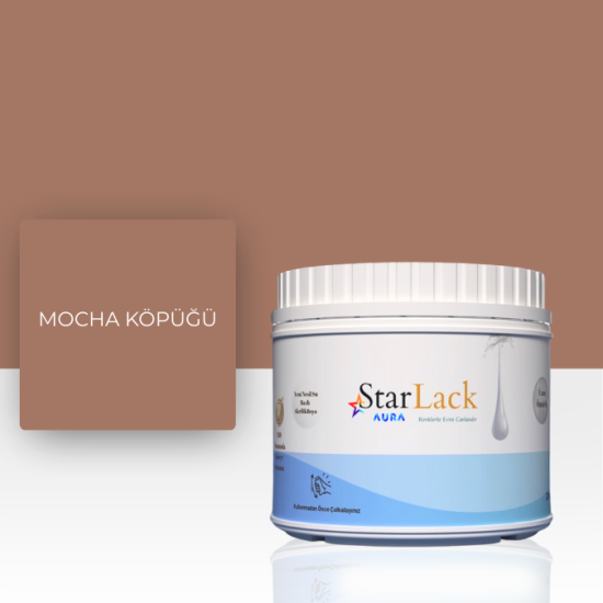 STARLACK AURA BOYA MOCHA KÖPÜĞÜ 250ML-500ML-1000ML STARLACK AURA BOYA MOCHA KÖPÜĞÜ 250ML-500ML-1000ML