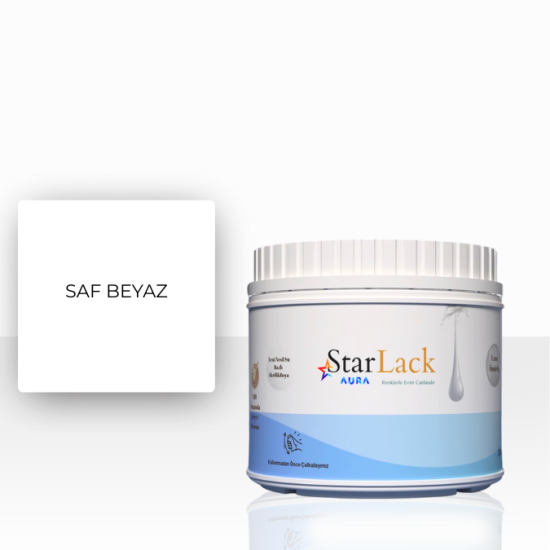 STARLACK AURA BOYA SAF BEYAZ 250ML-500ML-1000ML STARLACK AURA BOYA SAF BEYAZ 250ML-500ML-1000ML